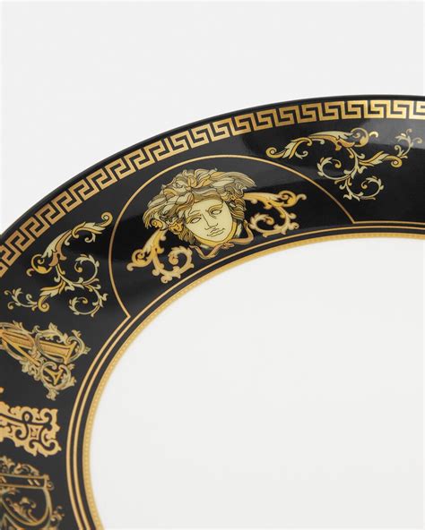 versace pilaren met glasplaat|Versace Virtus Gala Tableware Black Unisex .